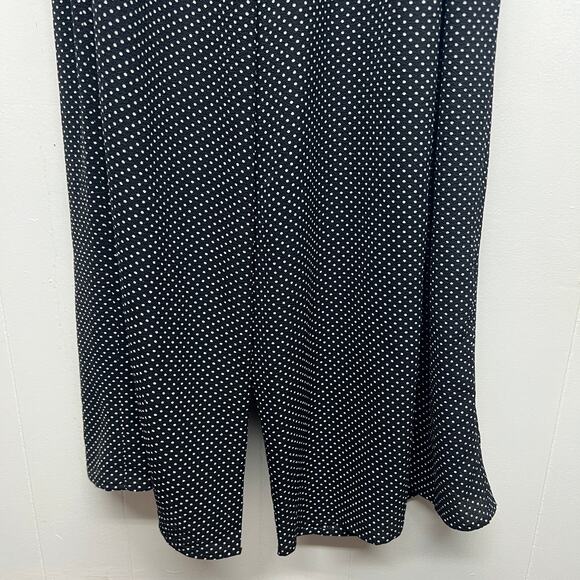 George Womens Jumpsuit 3X Strapless Polka Dot Crop Wide Leg Stretch Party Event - Picture 11 of 15